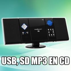 Stereoset met USB/SD MP3, CD en AUX * Gratis in huis! *