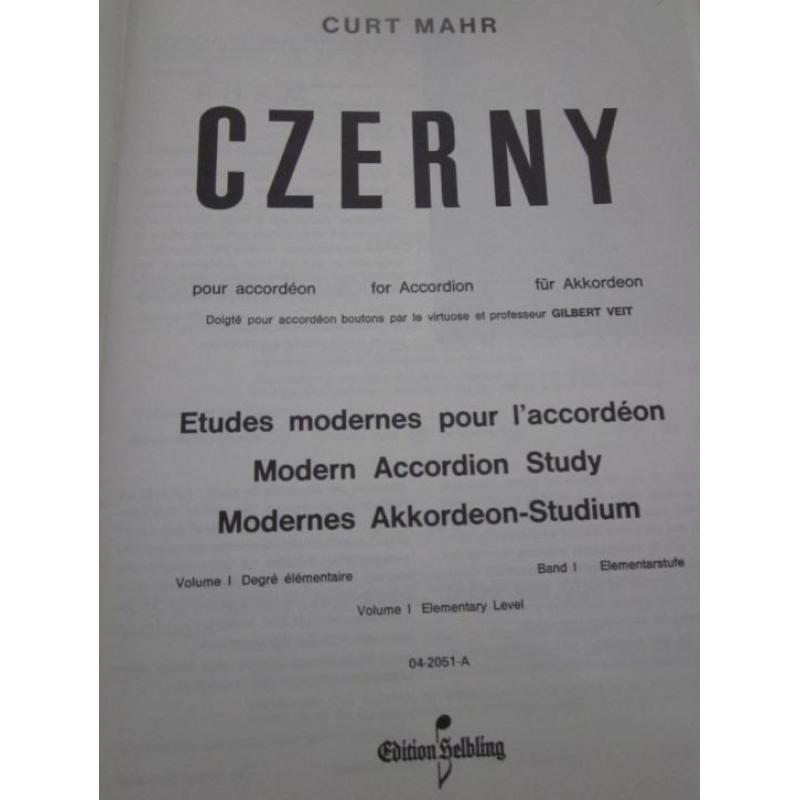 Czerney studie / muziekboek