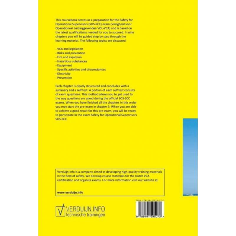 Engelstalig cursusboek VOL-VCA / SOS-SCC