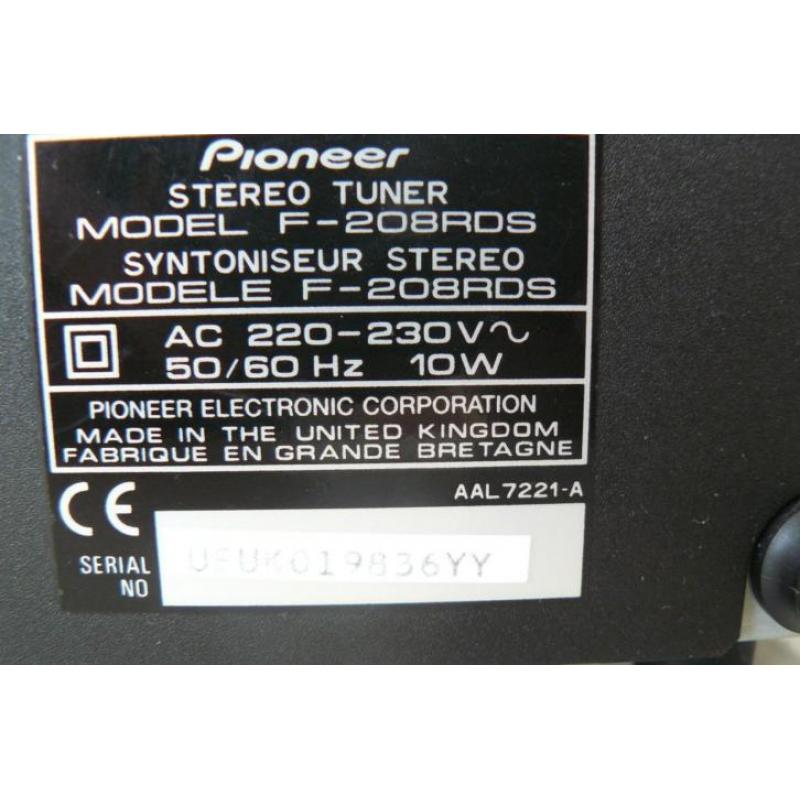 Pioneer F208 RDS tuner