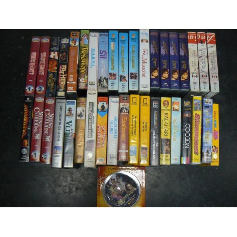 34 vhs video's
