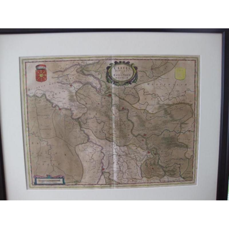 kaart van Blaeu-Ravestein Dominium-Hertogdom Cleve-
