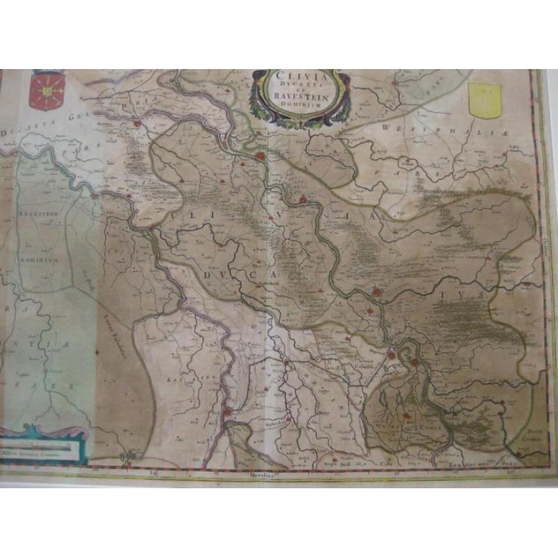 kaart van Blaeu-Ravestein Dominium-Hertogdom Cleve-