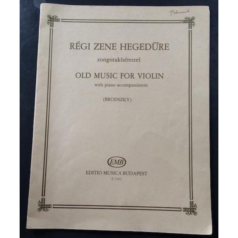 Old Music for Violin (Brodszky) EMB Z. 5102