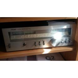 Teac vintage tuner tx-500 am-fm stereo tuner silver faceplat