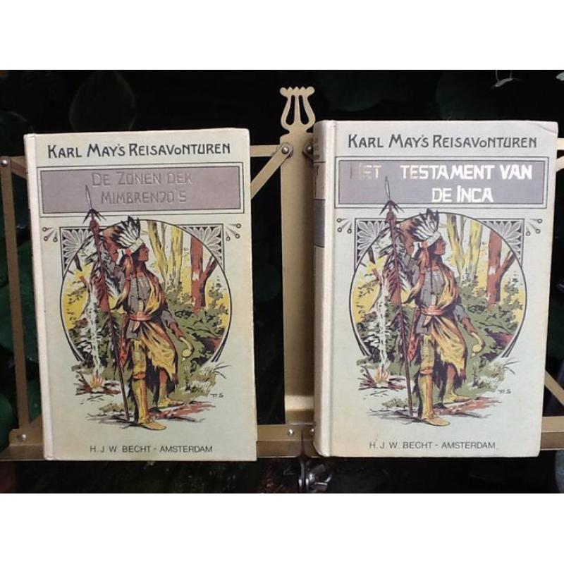 Karl May's Reisavonturen / gebonden uitgave Becht/ 4 ex.