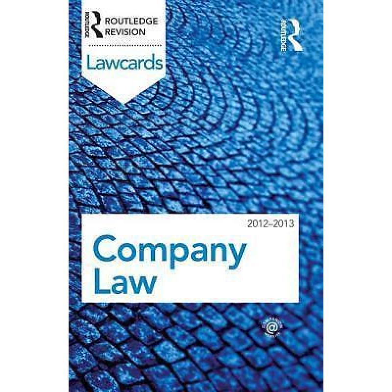 Company Lawcards 2012-2013 9780415683302