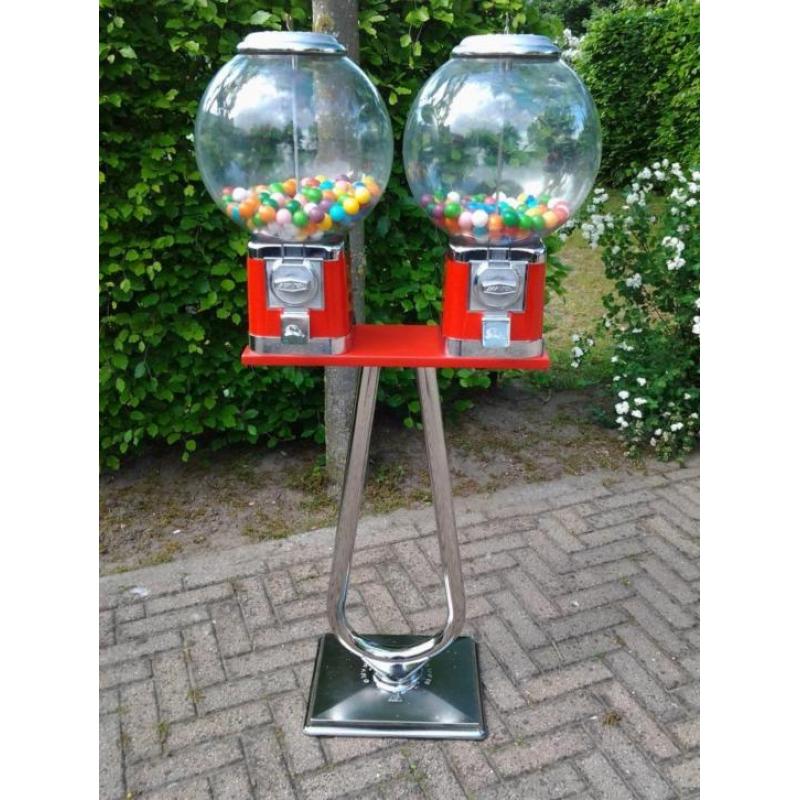 sixties fifties dubbele Beaver pinda kauwgomballen automaat