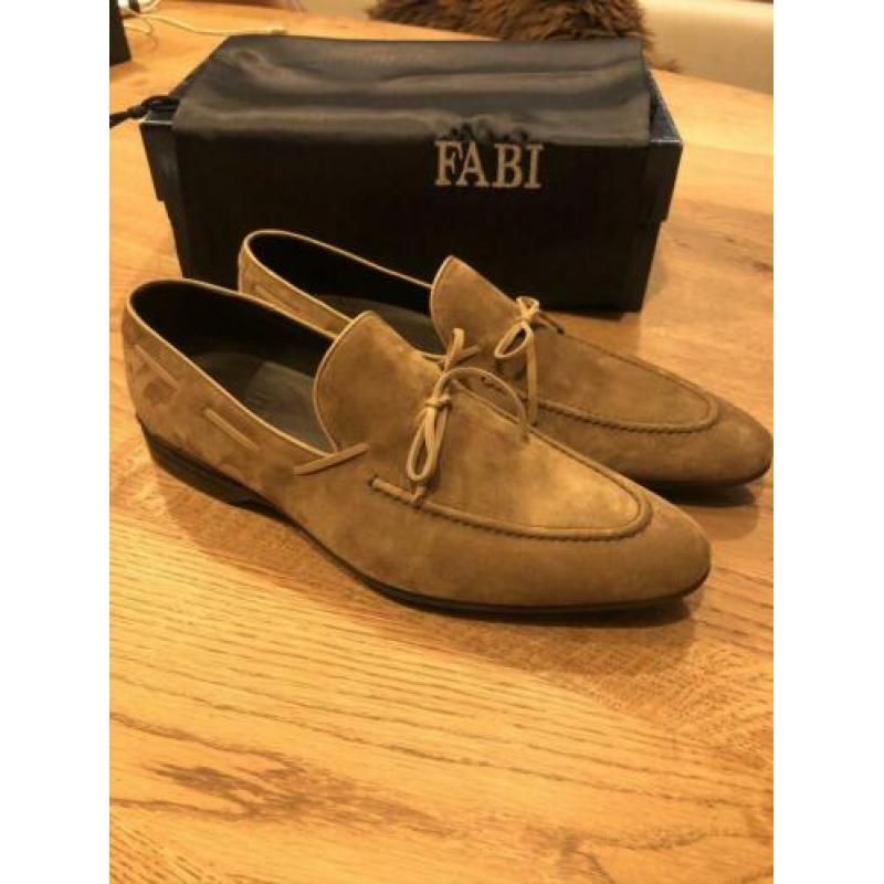 Fabi heren loafers 42 ( Loro Piana / Santoni ) np €511