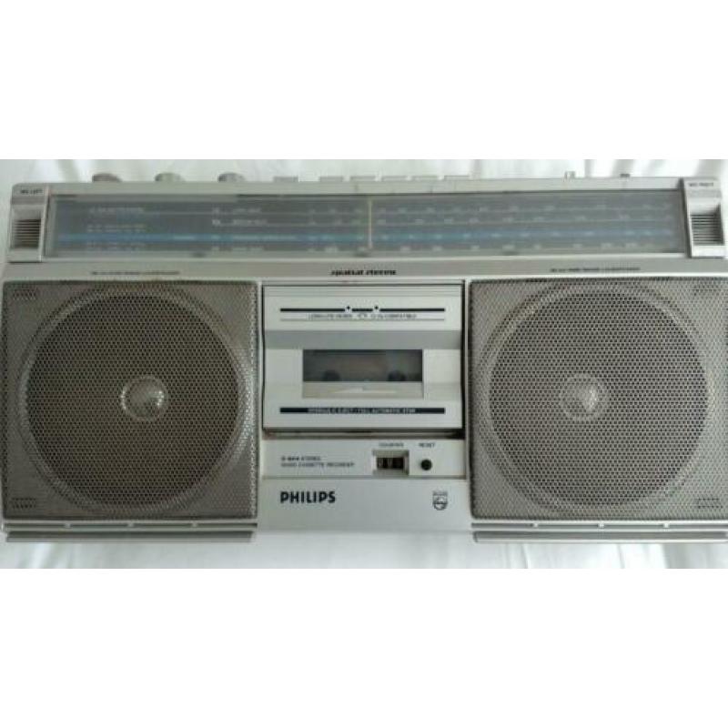 Phillips Draagbare stereo radio-cassette recorder D-8414