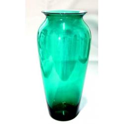 Prachtige Vintage Intens Groene Vaas Glas