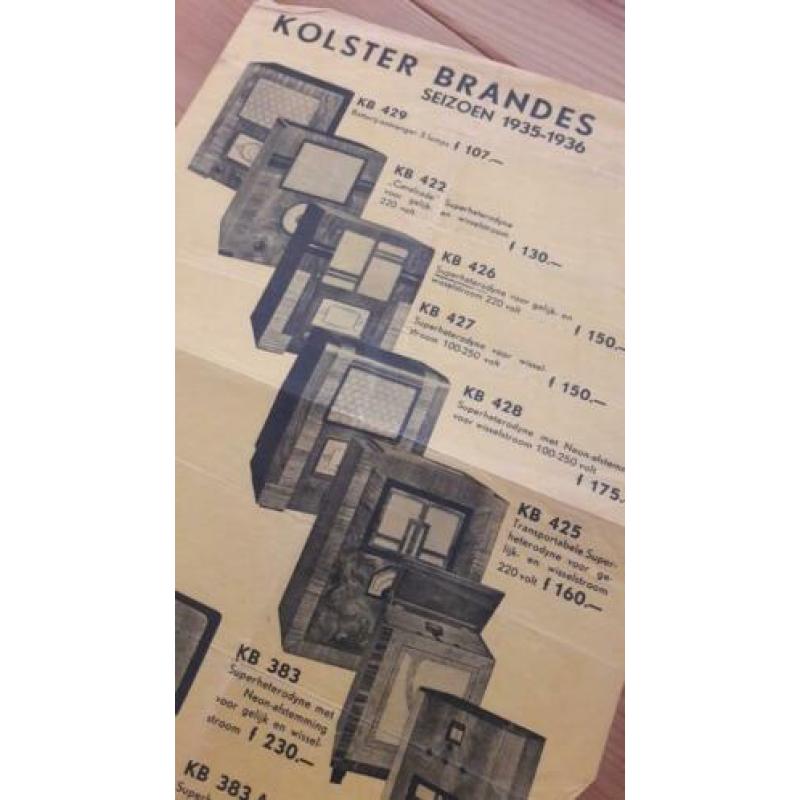1935, kolster brandes, reclameflyer.