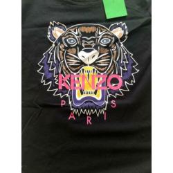 NIEUW Kenzo Icon Tiger T-Shirt Zwart Maat S