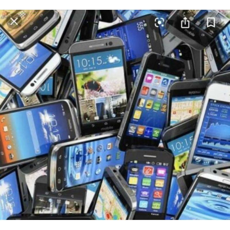 Gezocht: Defecte of werkende telefoons/ IPads en Tablets