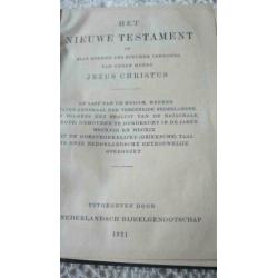 Boek Het Nieuwe testament 1921