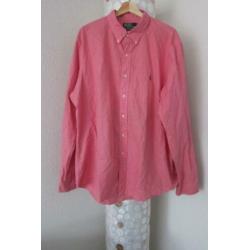 Ralph Lauren blouse overhemd roze custom fit xxl nieuwstaat