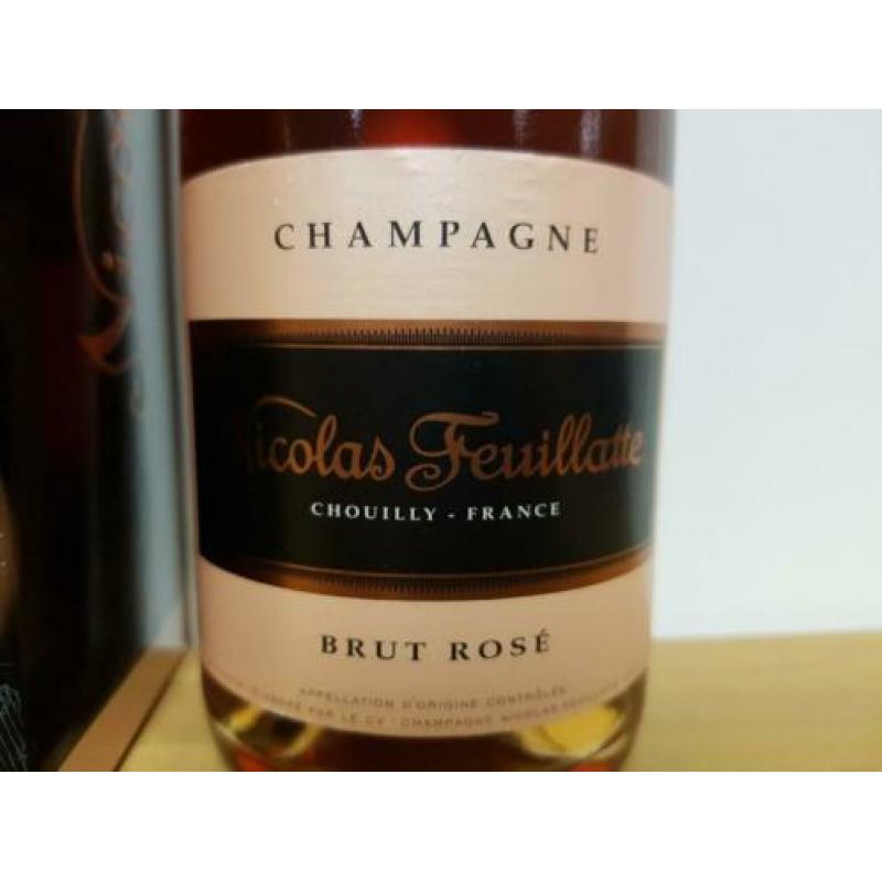 Limited edition Nicolas feuillatte brut rose champagne 5 st