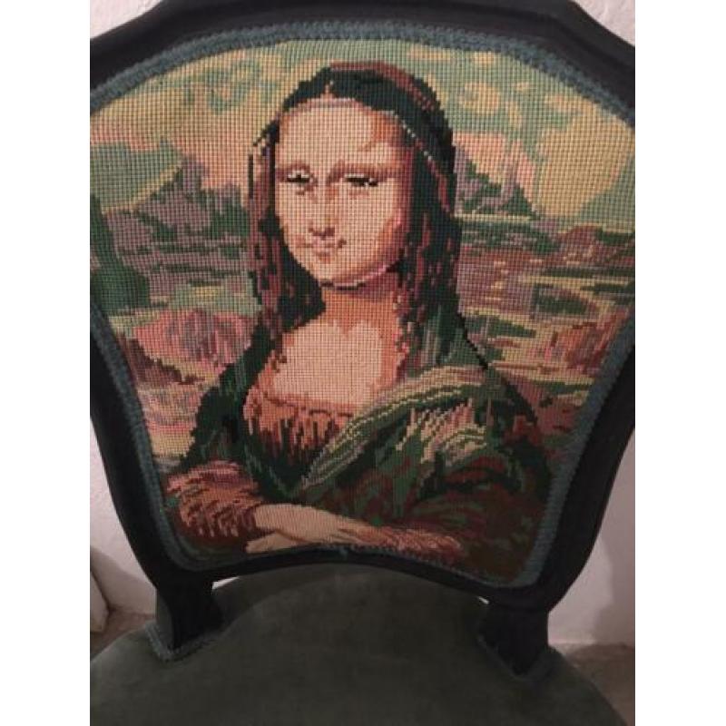 Brocante Mona Lisa stoel (borduursel)