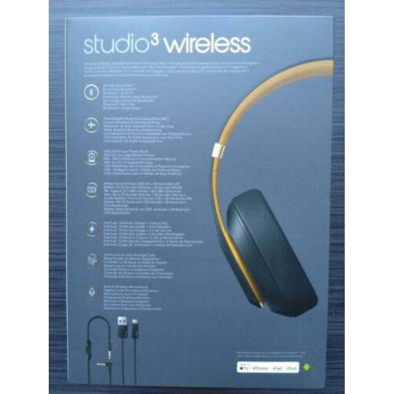 Beats Studio3 Wireless Zwart/Goud