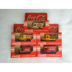Coca Cola - Lledo - 5 stuks - Chevrolet, Ford, Dennis