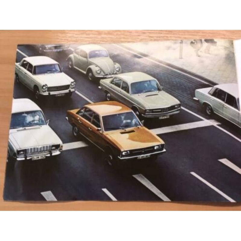 Autofolder/Brochure Volkswagen K 70 1971 12 pagina's