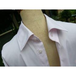 licht roze HUMBERTO blouse/overhemd maat 16,5 / 42 / L