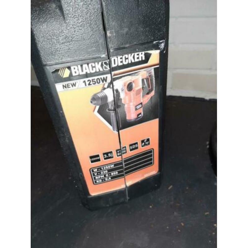 Black en Decker pneumatische hamer/ boor 1250w