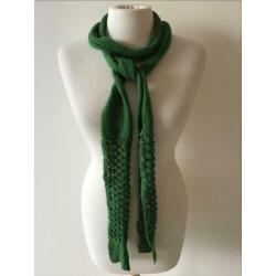 shawl sjaaltje smal lang groen