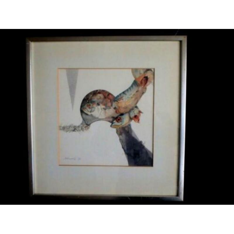 "Vissen" in fraaie kunstvorm '72 - ges. A. B. Kwadijk