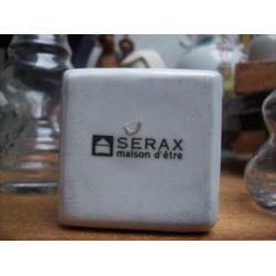 set kleine vaasjes merk serax /gemaakt van glas en porselein