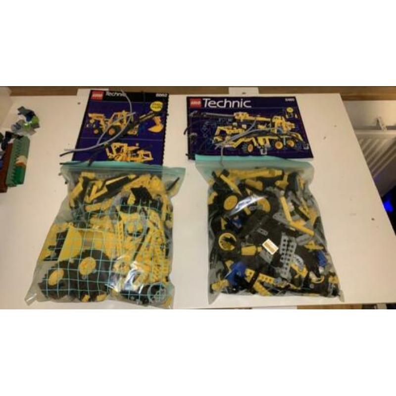 Lego technisch/technic 8460/8862 kraanmachine en backhoe