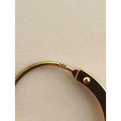 14 karaat gouden oorbellen doorsnee 11.1 mm nr126