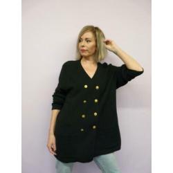 *Abfab Vintage Zwart Vest uit Finland XL*