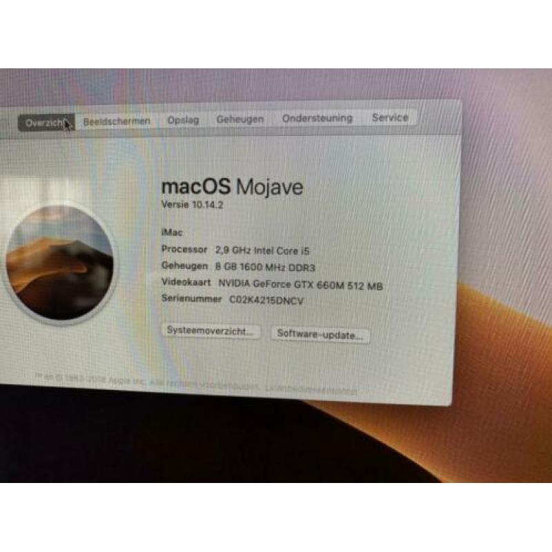 iMac 27-Inch "Core i5" 2.9 (Late 2012) 1Tb 8Gb