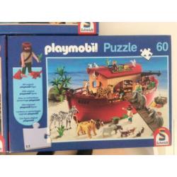 Drie playmobil puzzels