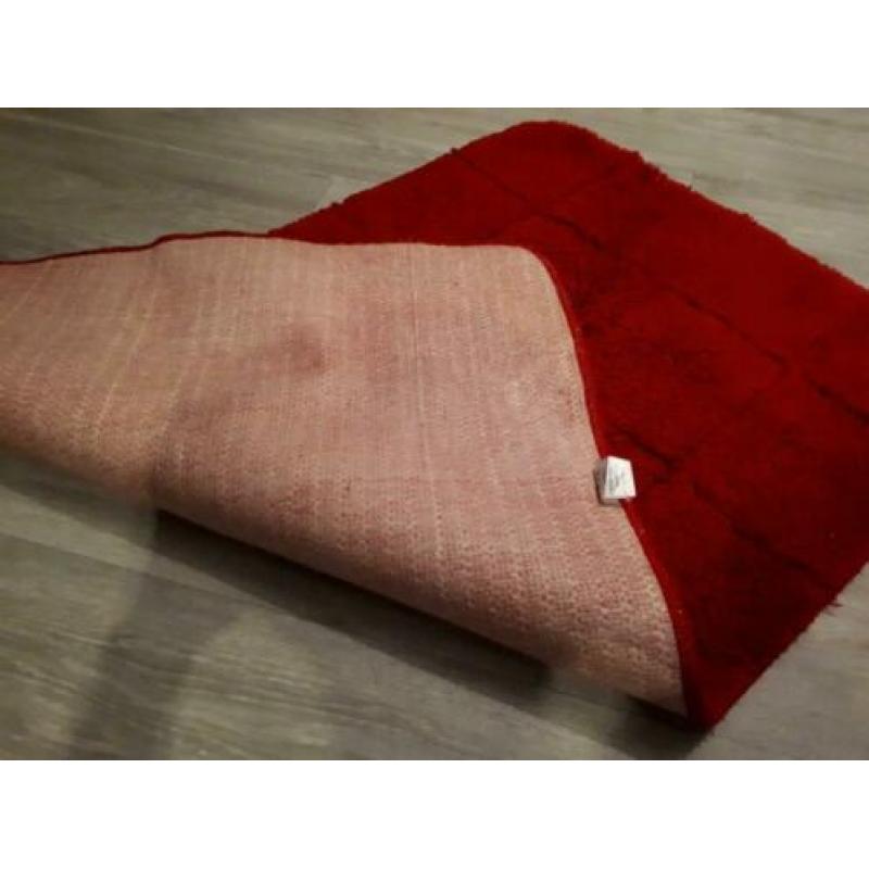 Badmat / douchemat rood 100x60cm. Z.G.A.N.