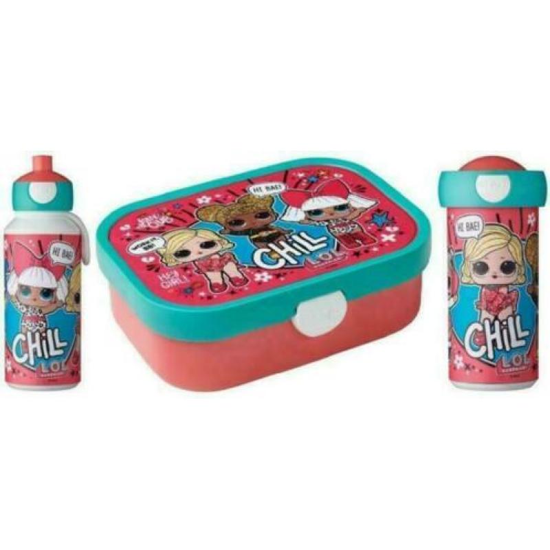LOL Surprise Lunchbox, schoolbeker, pop-up beker - Mepal