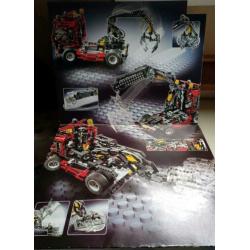 Lego 8436 vrachtwagen compleet, inclusief instructieboekjes