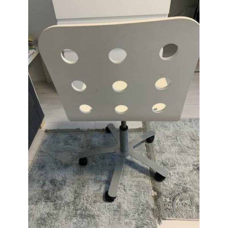 Jules bureaustoel - Wit / Zilver zo goed als nieuw!