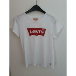 Wit Levi's shirt maat 12 meisje