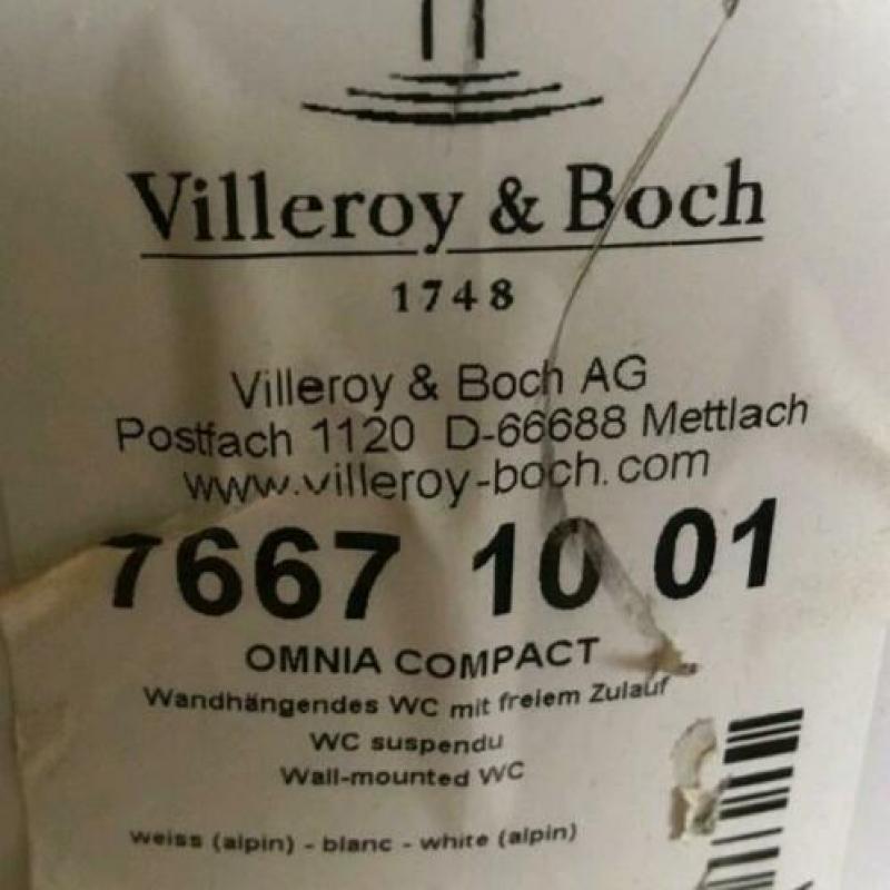 Villeroy en Boch Omnia Compact wandcloset diepspoel wit