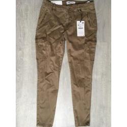 Nieuw Zara beige cargo skinny jeans 38 broek