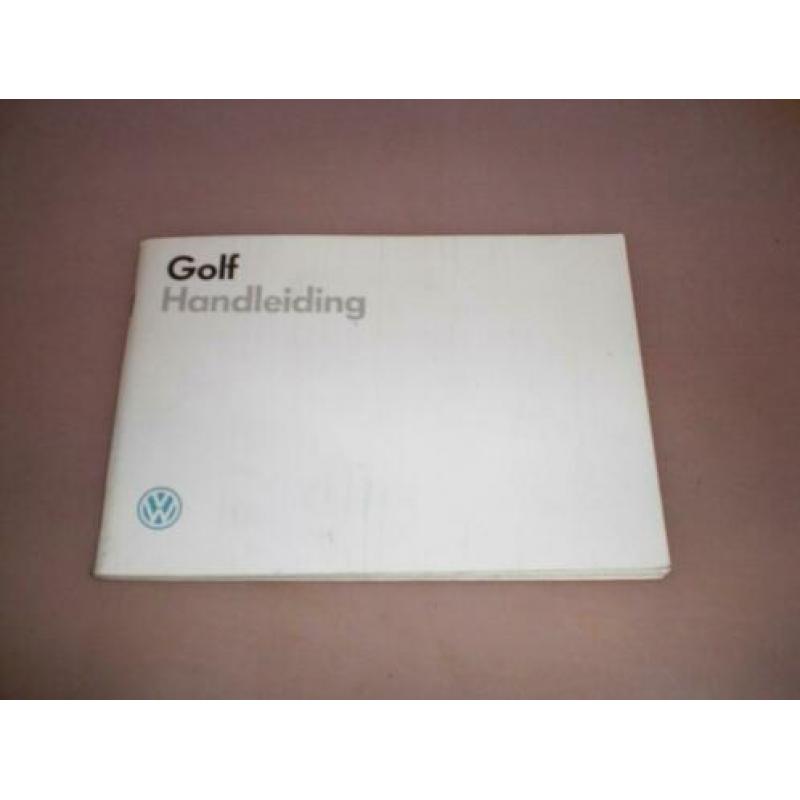 Handleiding/ instructieboekje Volkswagen Golf/ 1987