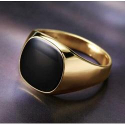 Italina merk mannen goud vergulde ring
