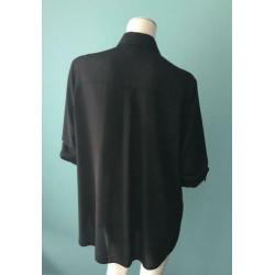 Primark zwarte voile blouse, maat 44