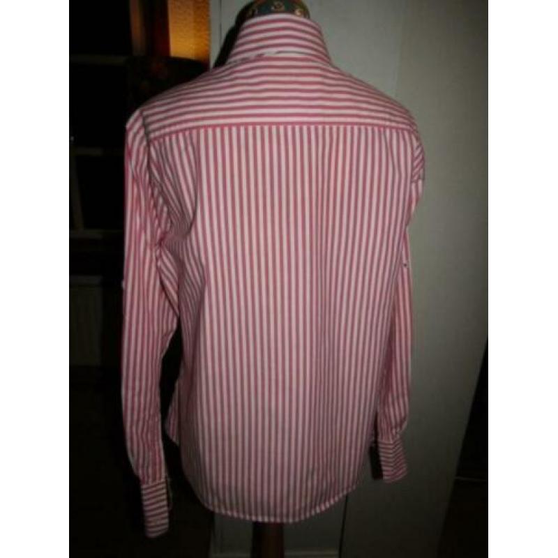 C1787 Blue Ocean mt 44 blouse roze wit streep