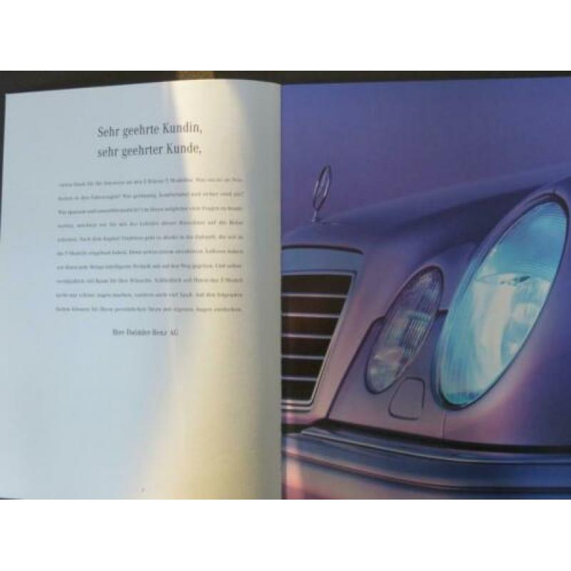 autofolder / brochure Mercedes E-klasse T-Model 1998