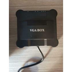 Sega dreamcast + controller en VGA box.