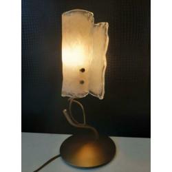 EF bijzondere verlichting tafellamp glas 35cm !