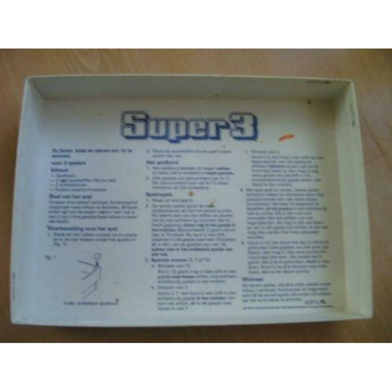Super 3, MB Spellen jaren 70, 80. Compleet en in nette staat